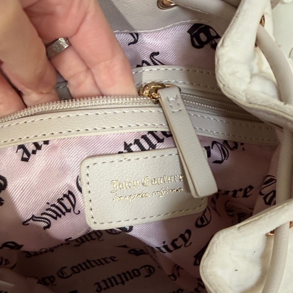 Juicy Couture Cream Quilted Backpack - Picture 13 of 16